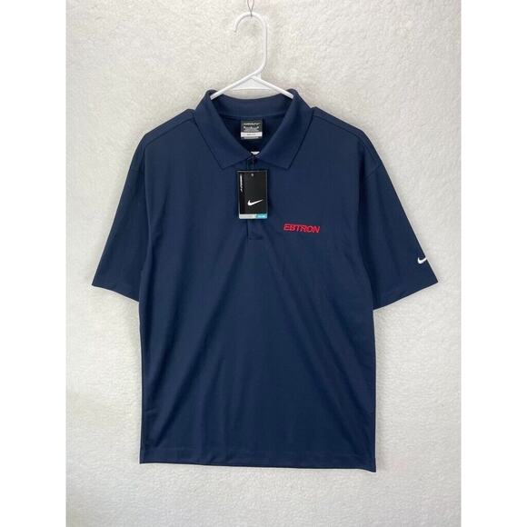 Nike Golf Polo Shirt Men’s Size M Navy / Blue Dri-FIT Short Sleeve‎ EBTRON Lot 2 - Picture 9 of 12